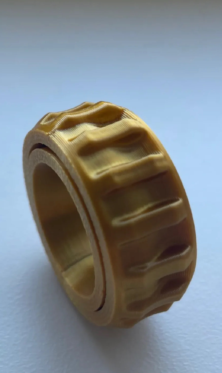 Textured Gear Fidget Ring – Precision & Calm in Every Turn